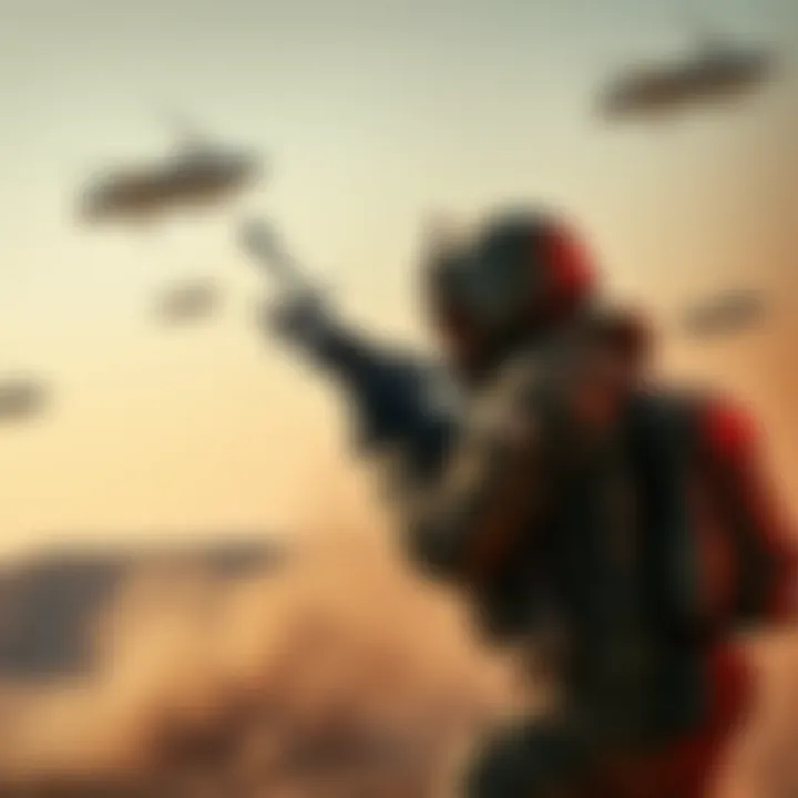 Iranian soldier firing anti-aircraft artillery An Iranian soldier from the Revolutionary Guard firing anti-aircraft artillery at an unidentified flying object in Saravan, Iran