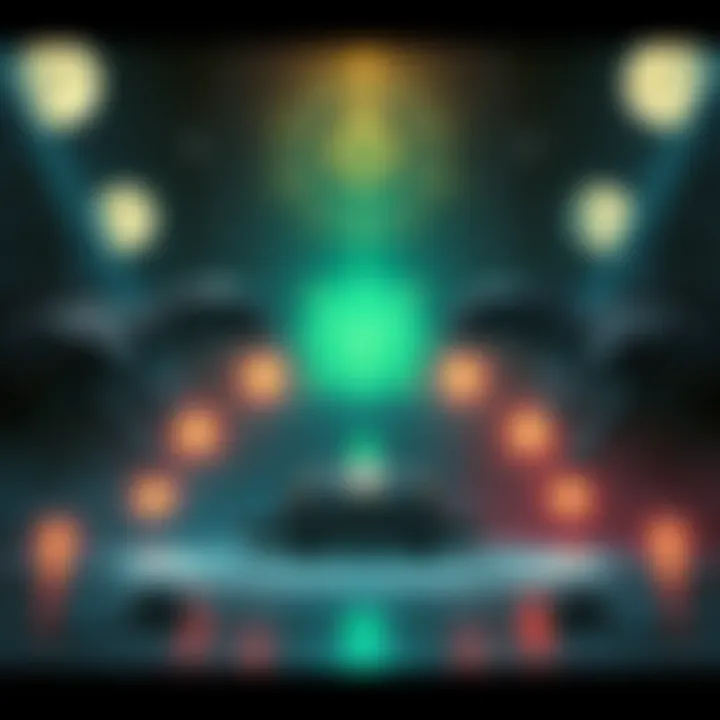 A depiction of reptilian aliens alongside symbols of vril power in a dark, futuristic setting.