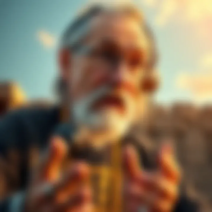 Irving Finkle speaking on a podcast about Gobekli Tepe, featuring a stone plaquette with snake, human head, and bird designs in the background.
