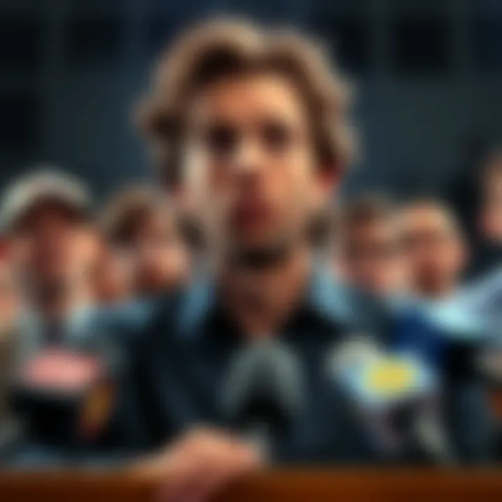 Isaac Kappy's Accusations Isaac Kappy speaking at a press event with serious expressions, highlighting his allegations against Seth Green.