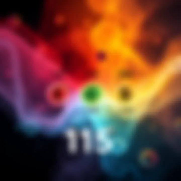Illustration showing five isotopes of Element 115 with varying half-lives and neutron counts, emphasizing stability in Moscovium.