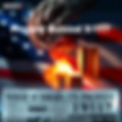 Visual representation of a newspaper headline questioning Israel's involvement in 9/11 with a background of the U.S. flag and military symbols