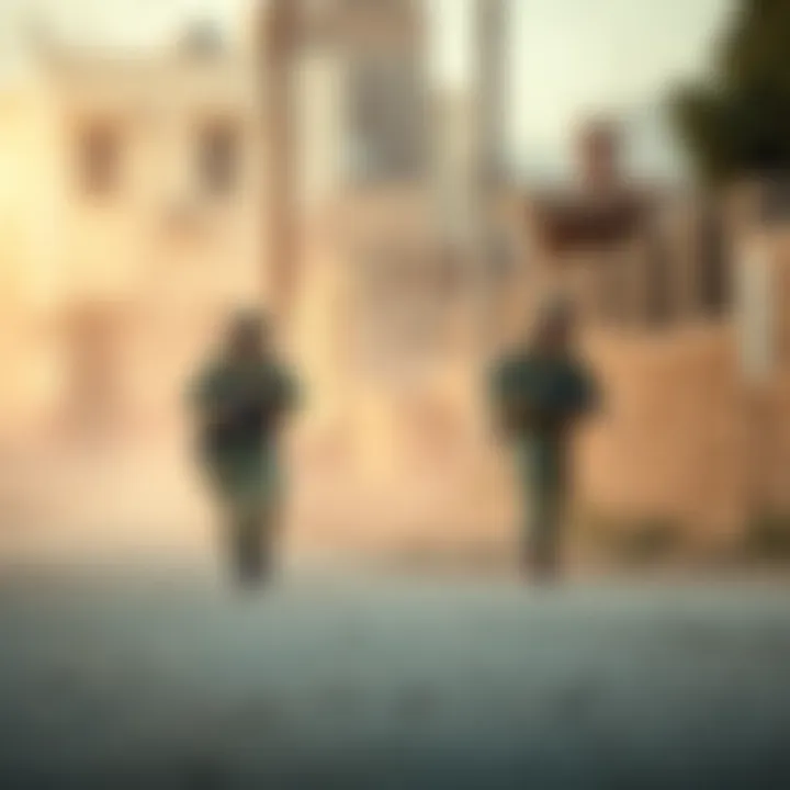 Israeli military patrol in West Bank Israeli soldiers conducting a patrol in the West Bank area amid rising tensions