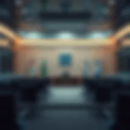 Israeli Prime Minister's office with empty chairs, signifying absence amid rising tensions in the region.