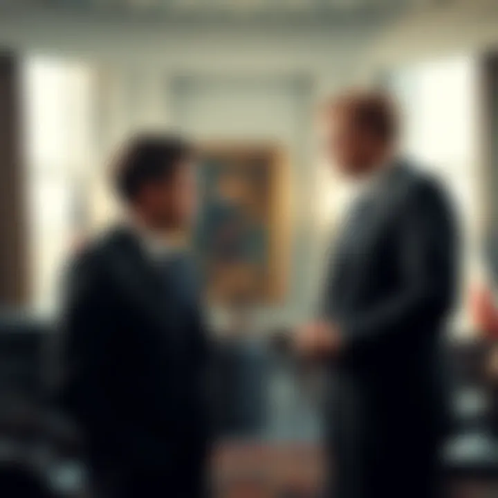 J. Patrick Coyne discussing strategy with President John F. Kennedy in a formal setting