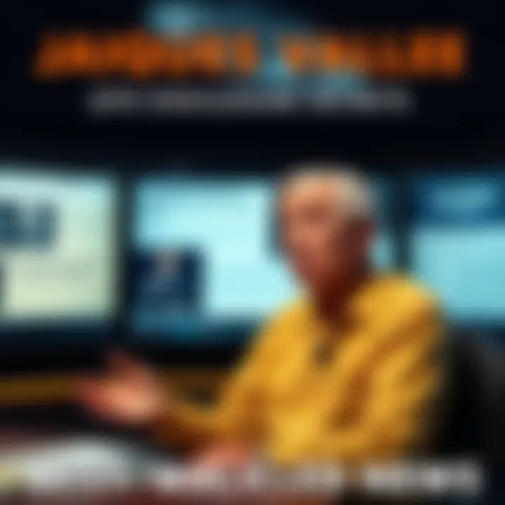 Jacques Vallee speaking in front of a screen showing UFO images and government documents