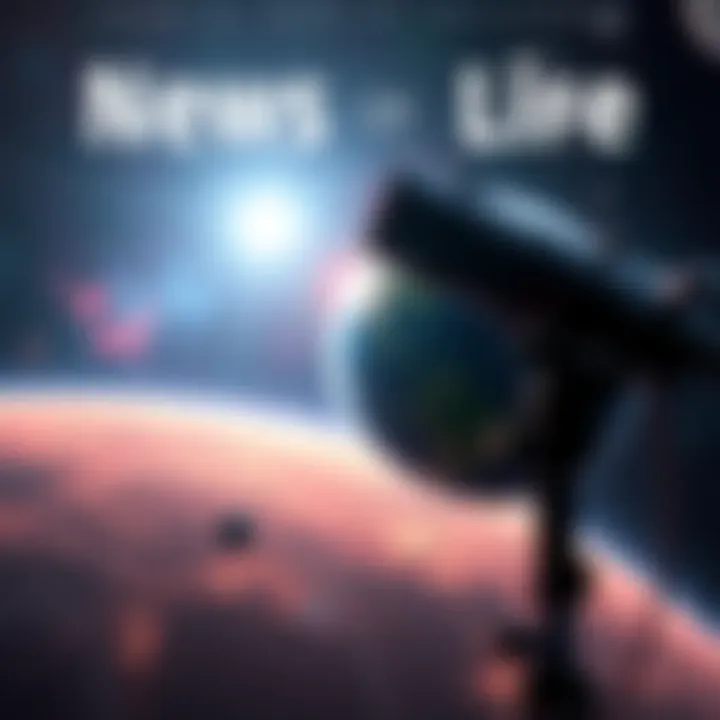 Potential Signs of Life in the Universe Artistic representation of the James Webb Telescope observing an exoplanet with potential signs of life