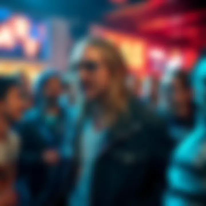 Actor Jared Leto surprising fans with an unexpected move in a social setting.