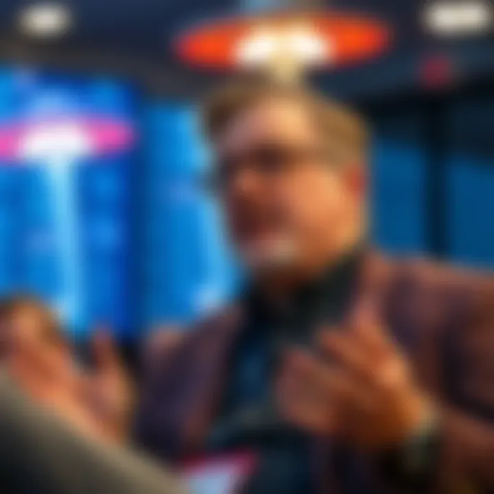 Jay Stratton discussing UFOs Jay Stratton speaking about UFOs and non-human intelligence at a conference