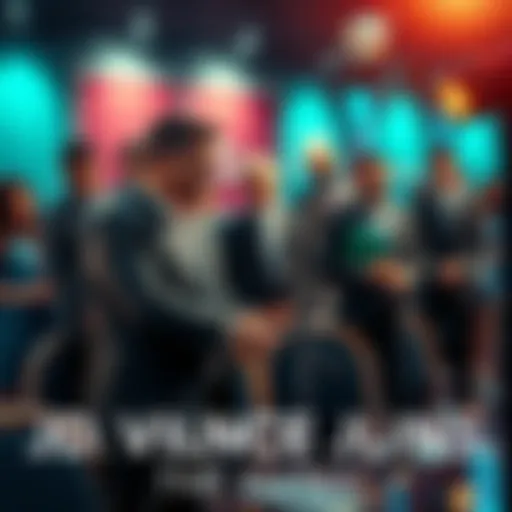 JD Vance shaking hands with members of The Collins Elites in a formal setting