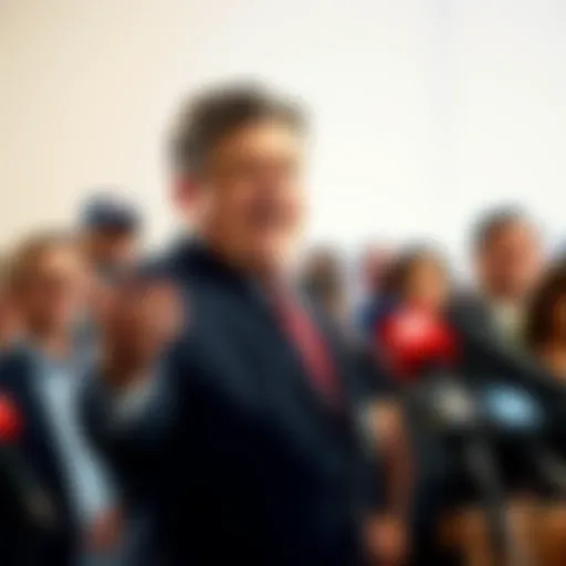 JD Vance speaking at a press conference JD Vance passionately defends CPS employee Donna while addressing the media