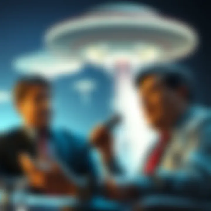 JD Vance passionately talks about UFOs with excitement, while Marco Rubio listens intently.