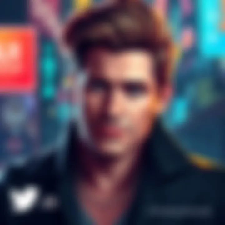 JD Vance's Twitter account interface showing he follows FemboyArtworks, highlighting the follow action in the social media platform.