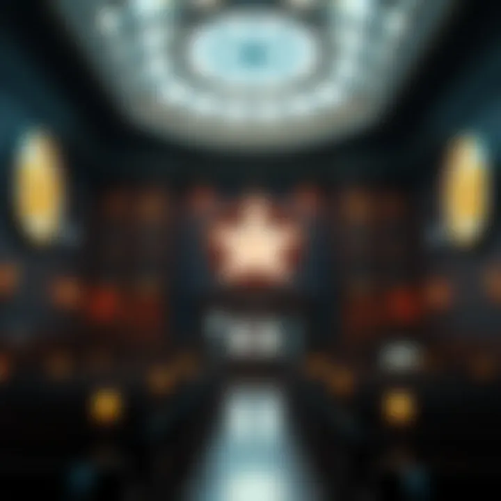 Symbols in Jehovah's Witness Assembly Hall Close-up of symbols inside a Jehovah's Witness assembly hall, highlighting Masonic connections