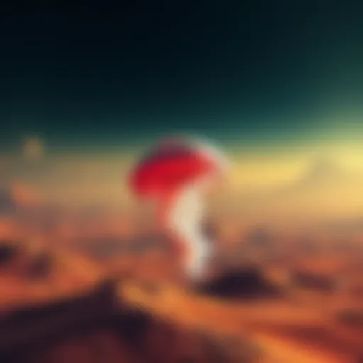 Jellyfish-like UFO on Mars A jellyfish-shaped object captured by NASA's Mars Rover, floating above the Martian surface