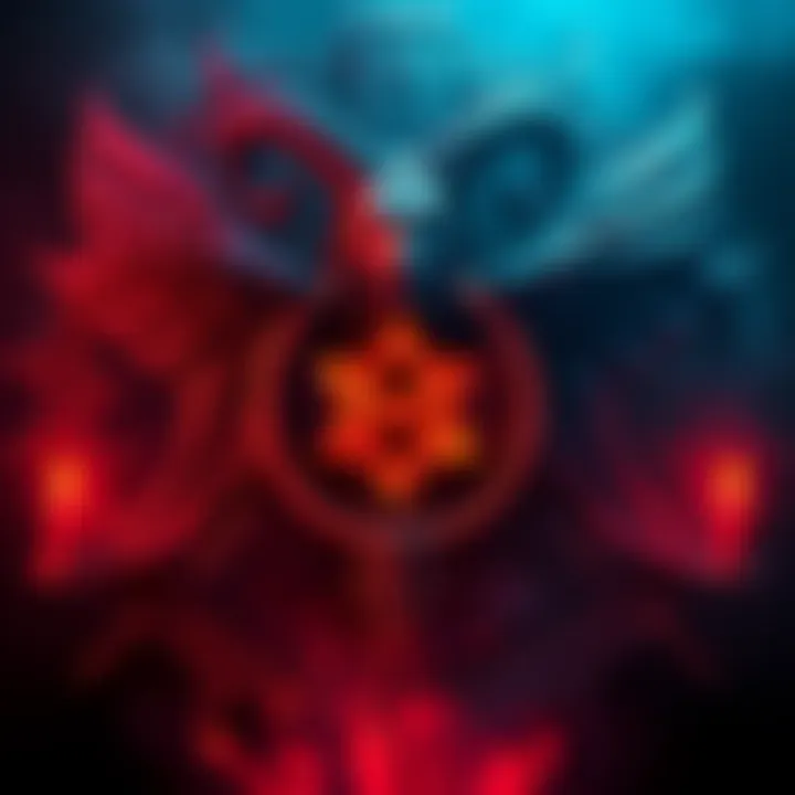 A visual representation showing symbols associated with Jesus Christ and Baphomet, including a pentagram and a Christogram, against a mystical background.