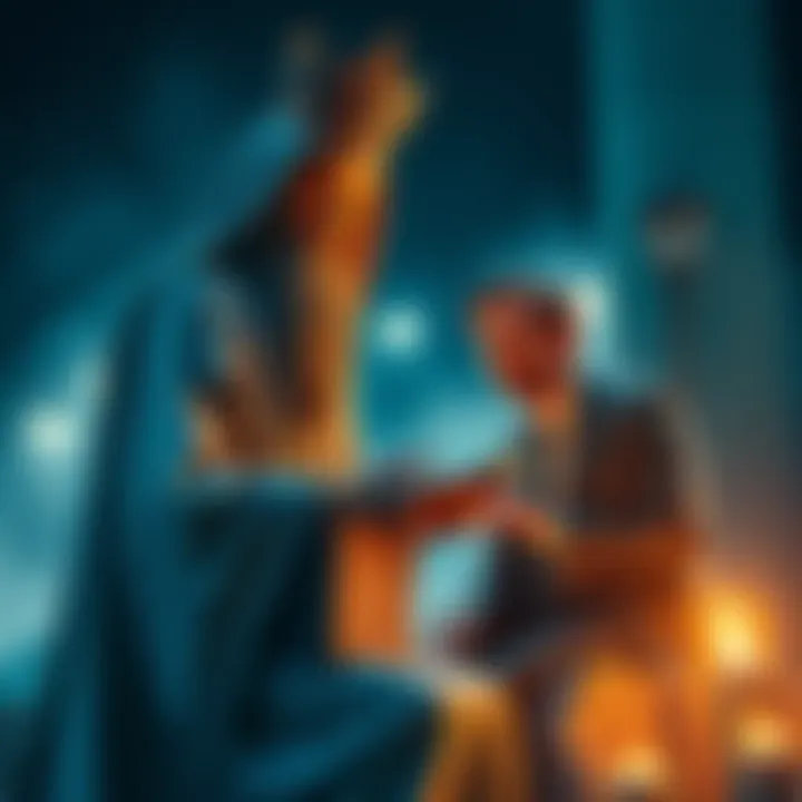 A job seeker discusses their upcoming interview with an Italian Sibyl, seeking advice and insights.