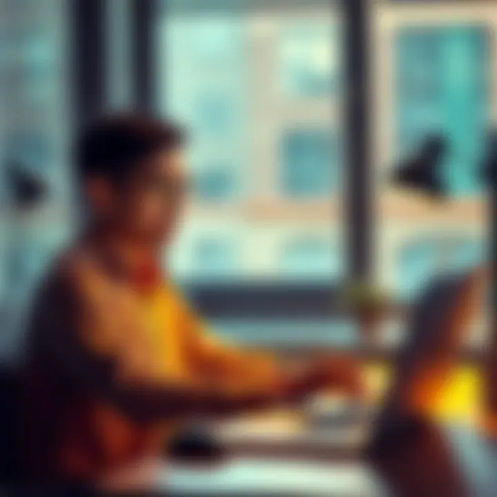 A job applicant sitting at a desk, looking at a laptop with a worried expression, pondering on their application status and next steps to secure an interview.