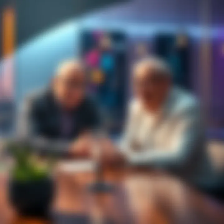 John Mack and Jeffrey Mishlove sitting at a table discussing consciousness and human experience