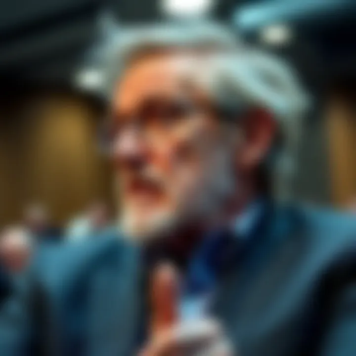 Jordan Peterson speaking about Jungian psychology and the collective unconscious in a lecture setting