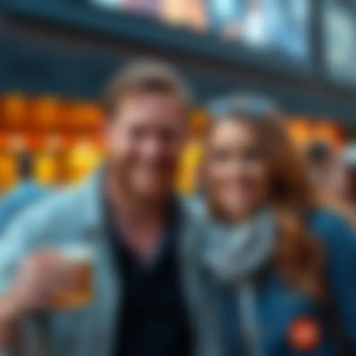 Josh Gates smiling and posing with his new girlfriend during a casual outing, both looking happy and relaxed