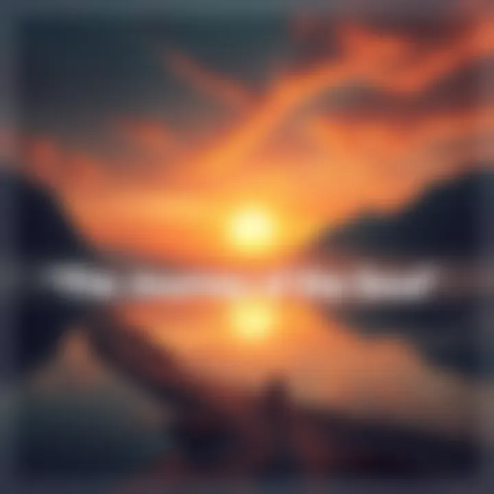 A serene landscape with an ethereal glow, symbolizing the journey of the human experience and its impact on the soul.