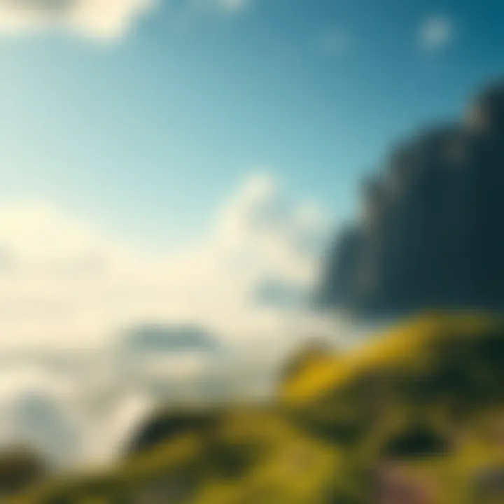 Journey to Genuine Perception A serene landscape representing the quest for inner bliss and understanding