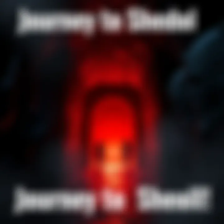 Journey to Sheol A dark tunnel leading to a shadowy room filled with ominous figures, symbolizing a haunting dream experience.