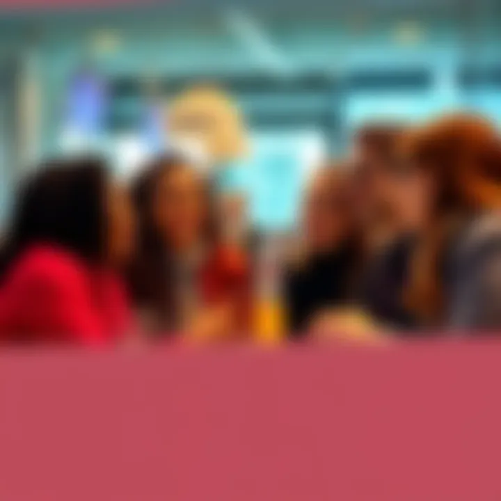 A group of happy people sharing their experiences about the Law of Assumption in a lively discussion.