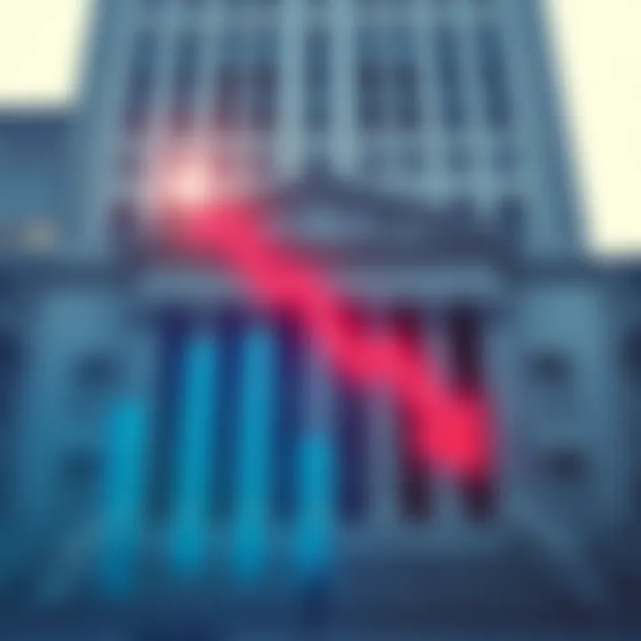 JPMorgan's building showing a decline in silver prices with a downward arrow graphic