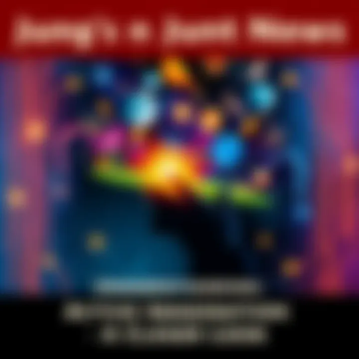 A visual representation of Jung's active imagination method, featuring a person engaging with their thoughts and images, symbolizing creativity and introspection.