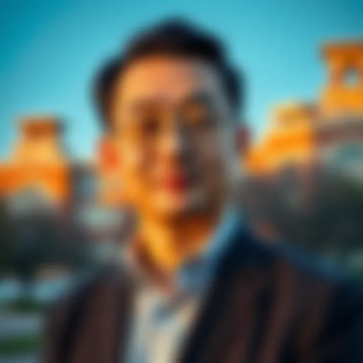 Portrait of Junseok Chae, an ASU engineering professor, with a background of campus buildings, reflecting academic life.