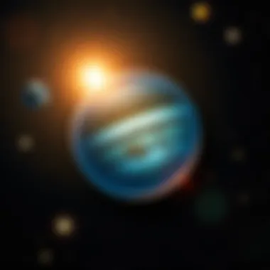 A bright illustration of the planet Jupiter surrounded by stars in the Cancer constellation, representing astrological influences since 2014.