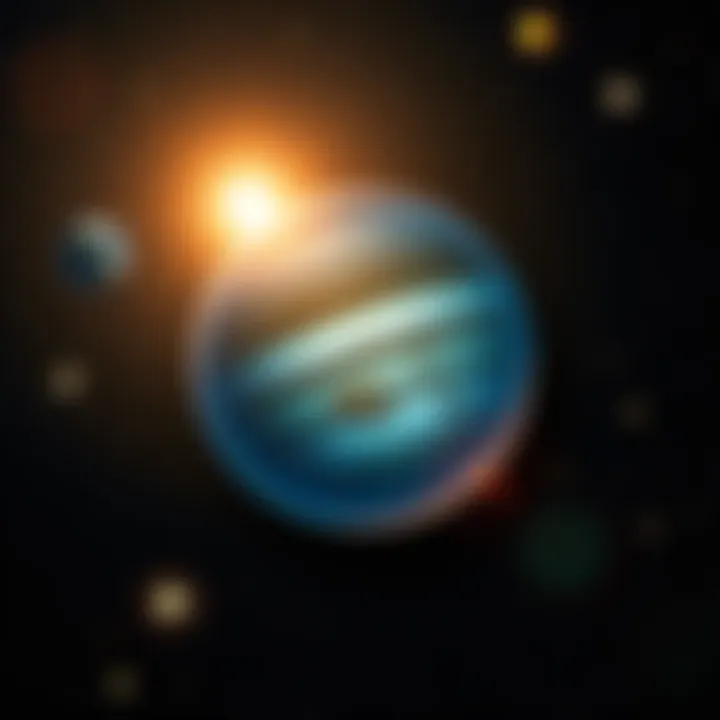A bright illustration of the planet Jupiter surrounded by stars in the Cancer constellation, representing astrological influences since 2014.