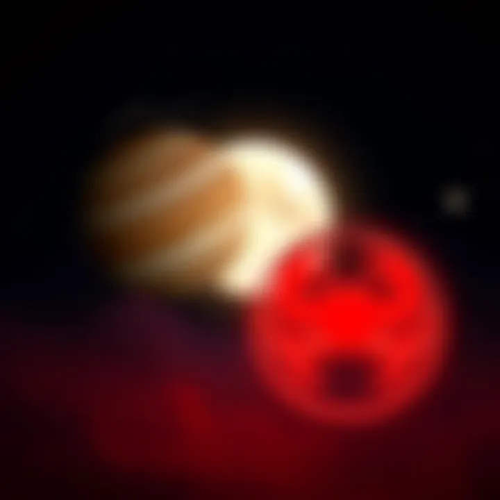 Astrological symbols representing Jupiter and Cancer alongside a bright full moon against a dark sky.