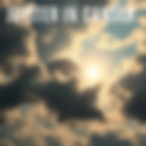 A cloudy sky with a large, bright planet symbolizing Jupiter. The atmosphere feels heavy, reflecting the mood of the transit.