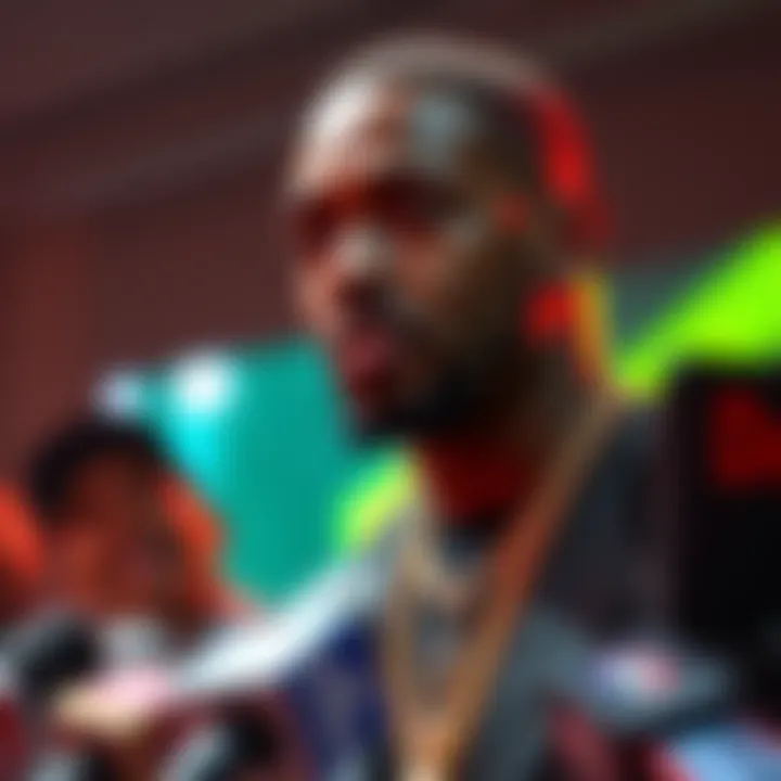 Kai Cenat announcing he is Diddy's son at a press event