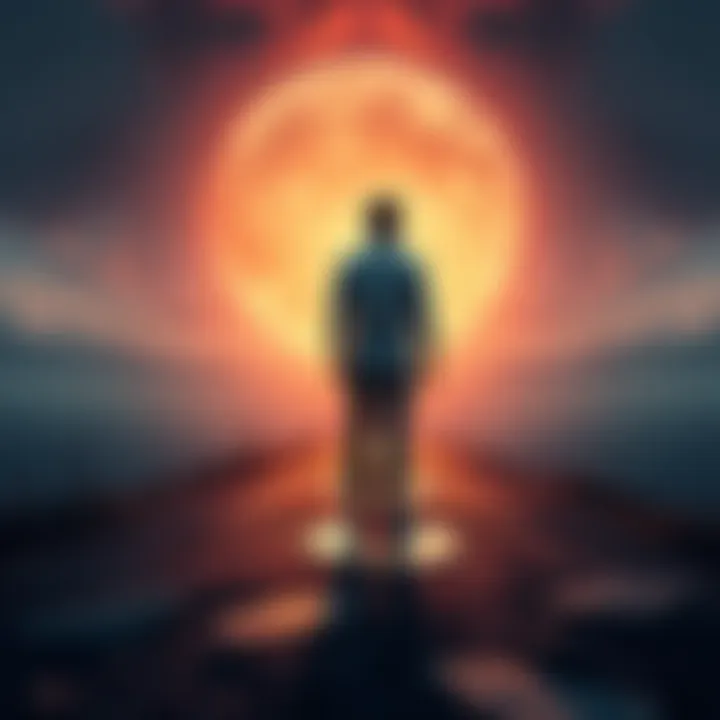 A person standing at a crossroads, contemplating choices that shape their life, symbolizing karma's impact on life decisions.