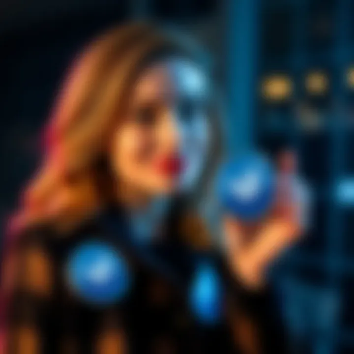 Karyna Shuliak proudly displaying her blue tick verification badge on social media