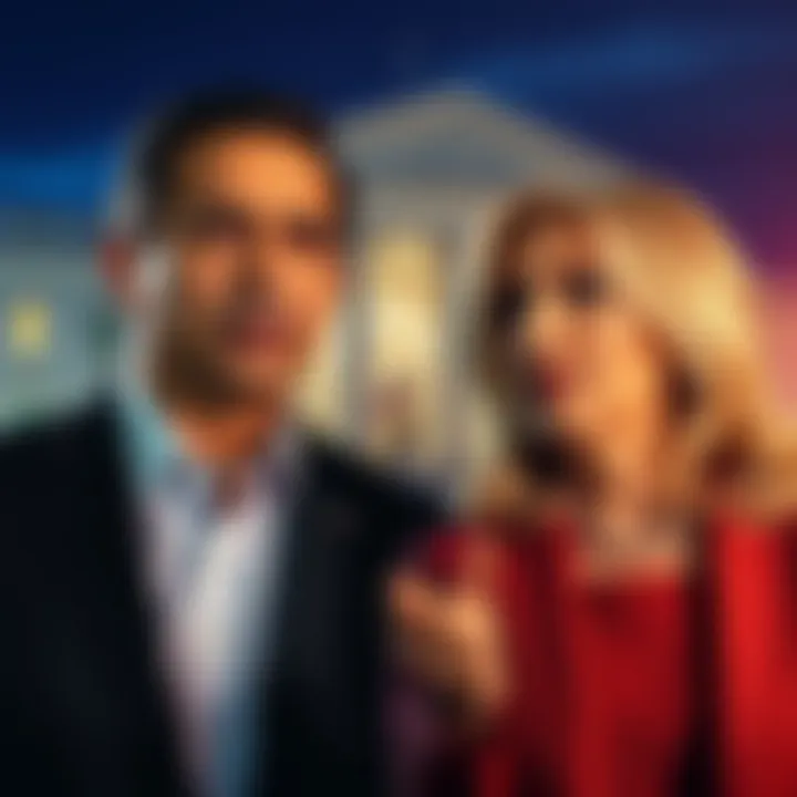 Kash Patel and Pam Bondi discussing the Epstein case with concerned expressions