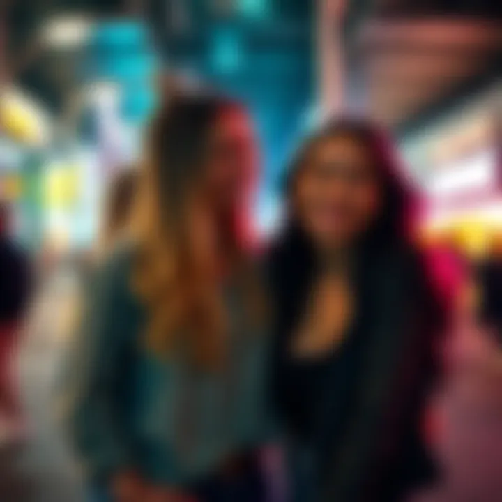 Katelyn and Katrina seen together, smiling and interacting warmly, symbolizing their recent social media connection.