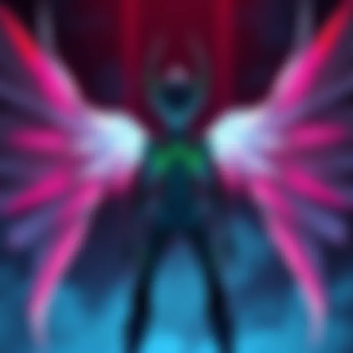 Kaworu standing in a dramatic pose, representing the concept of angels and end times in Evangelion.
