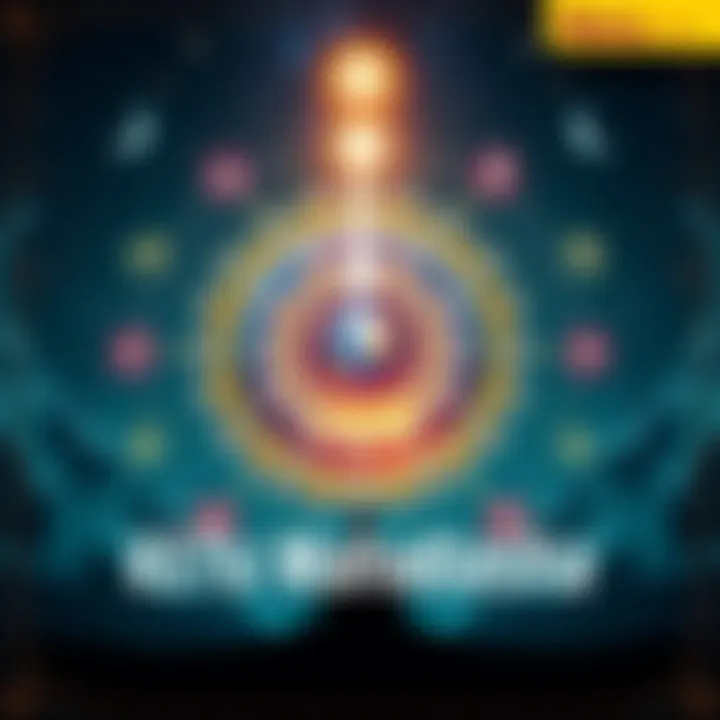 A visual representation of Ketu Mahadasha with celestial symbols and astrology elements, showing different phases of life.