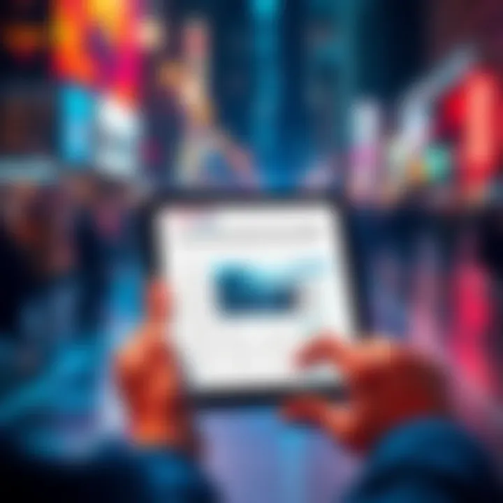 A person reading a news article on a tablet, highlighting current events and expert opinions.