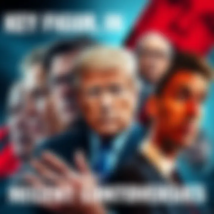 A collage featuring individuals linked to current controversies, showing diverse expressions and intentions