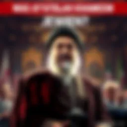 Discussion on the theory of Ayatollah Khamenei's possible Jewish roots, featuring an image of Khamenei in a political setting.