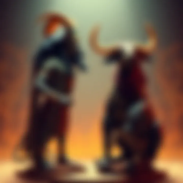 Khnum and Banebdjedet Symbolism An artistic representation showing Khnum, the ram-headed god, and Banebdjedet, depicted as a bull, together in a harmonious pose, symbolizing their connection in Kemetic beliefs.