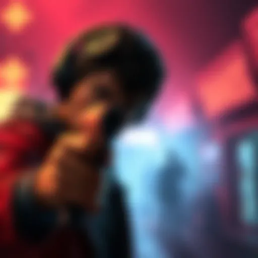 A character in DR video game aiming a weapon, illustrating in-game violence and the emotional impact of killing.