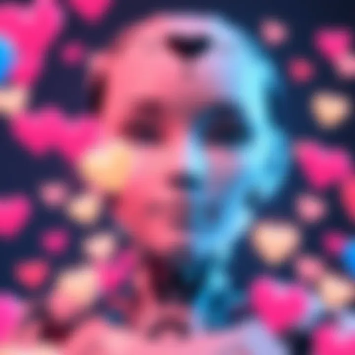 Kindness Towards AI A humanoid robot with a gentle expression, surrounded by glowing hearts, symbolizing kindness and compassion towards artificial intelligence.