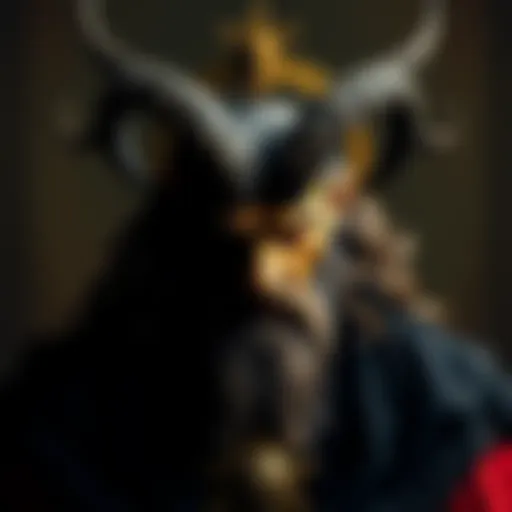 Official portrait of King Charles III showing Baphomet when mirrored and flipped